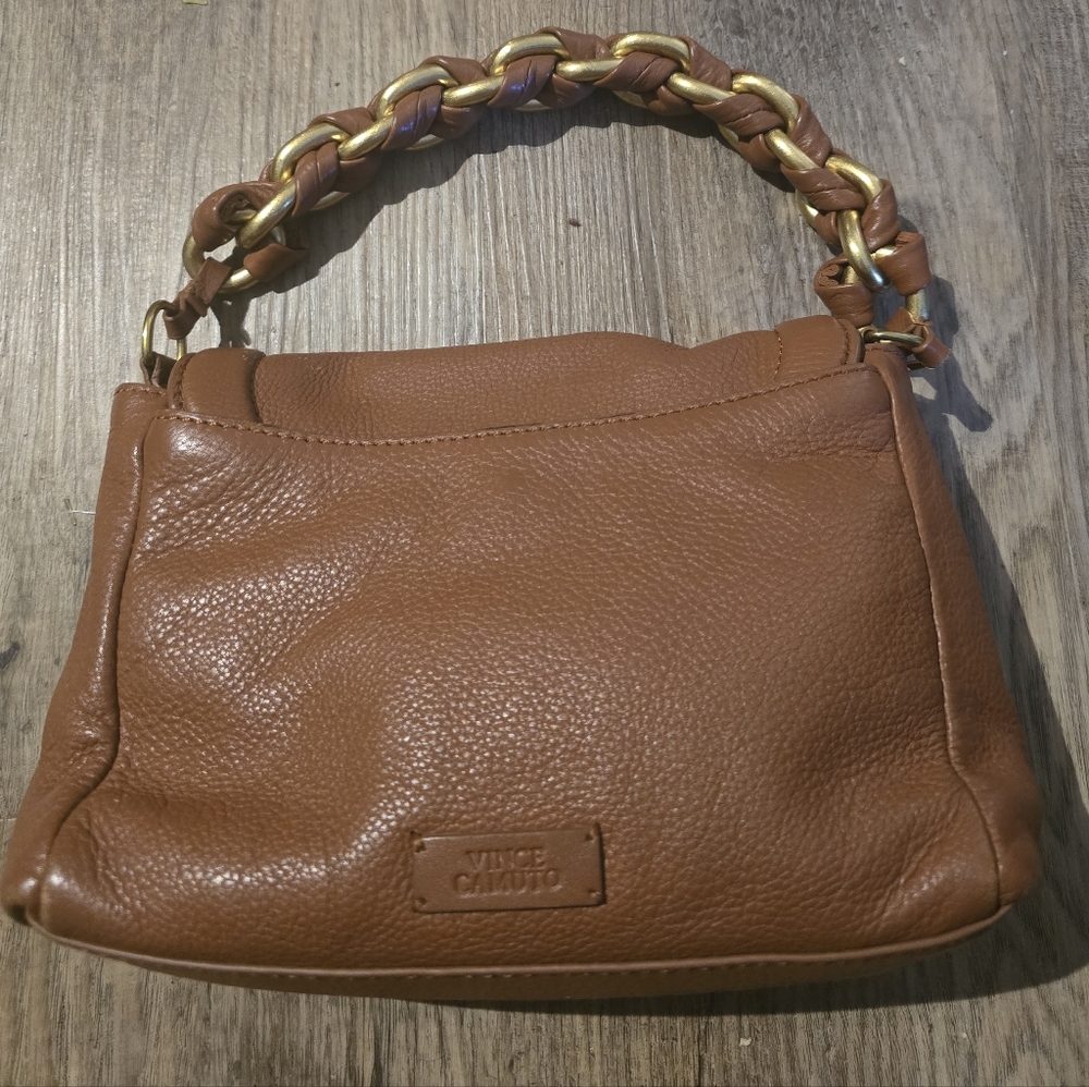 Elegant Vince Camuto Grainy Leather Handbag - Picture 3 of 5